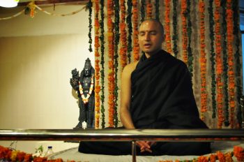 Om swami meditating