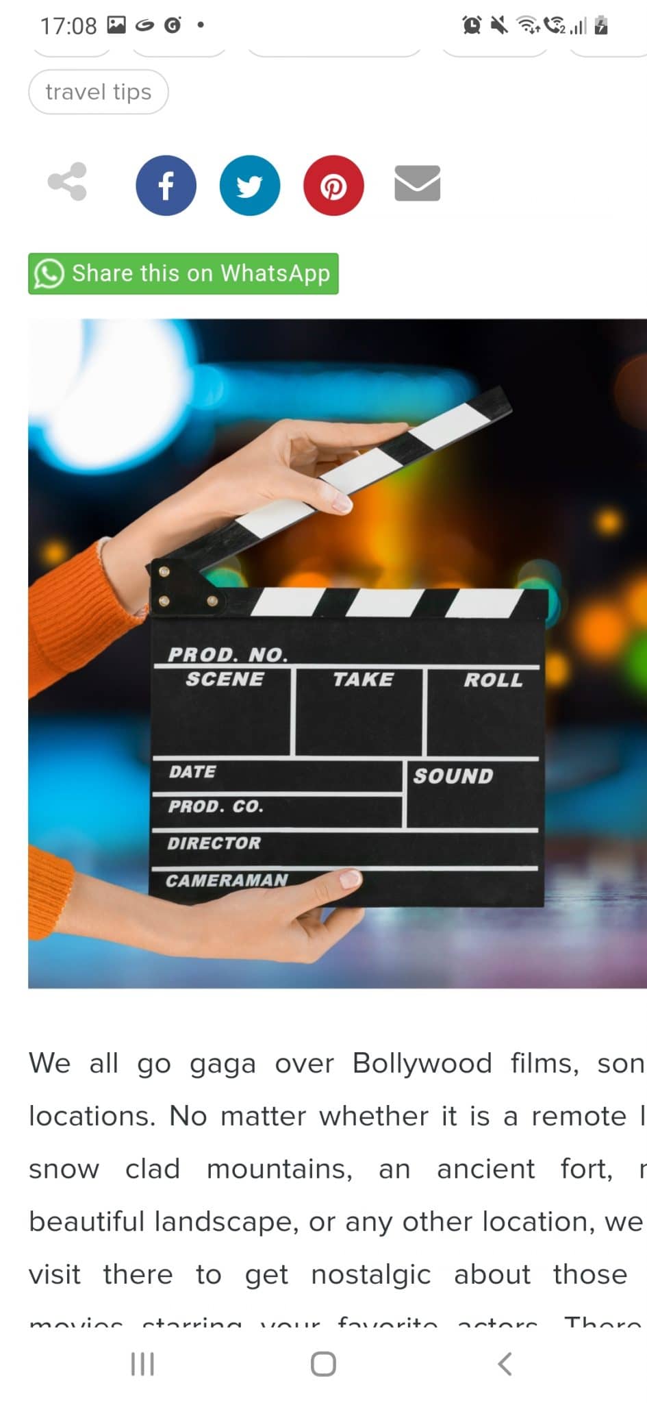 Lights camera action 1 Lights camera action 1