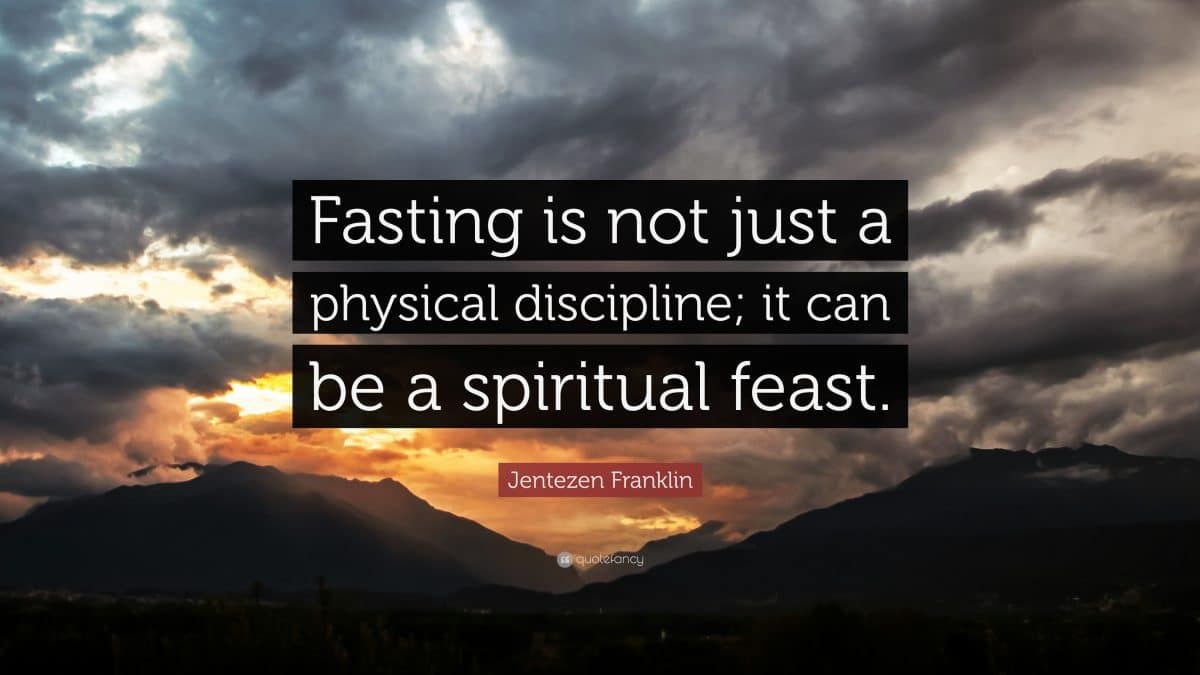 Fasting! A special day 1