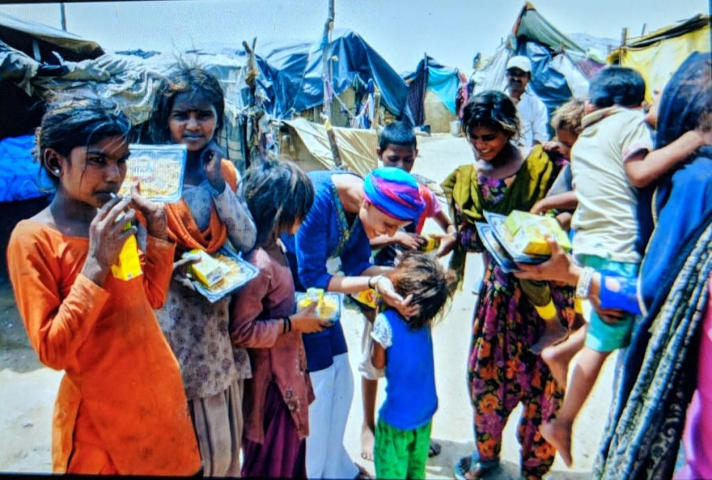 Food distribution by aanchal sharma