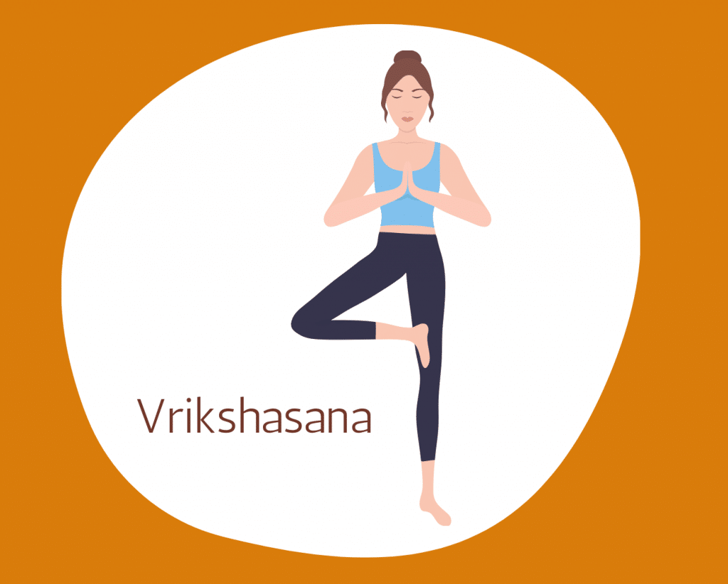 Premium Vector | Young slim woman doing yoga exercise. vrikshasana, tree  pose