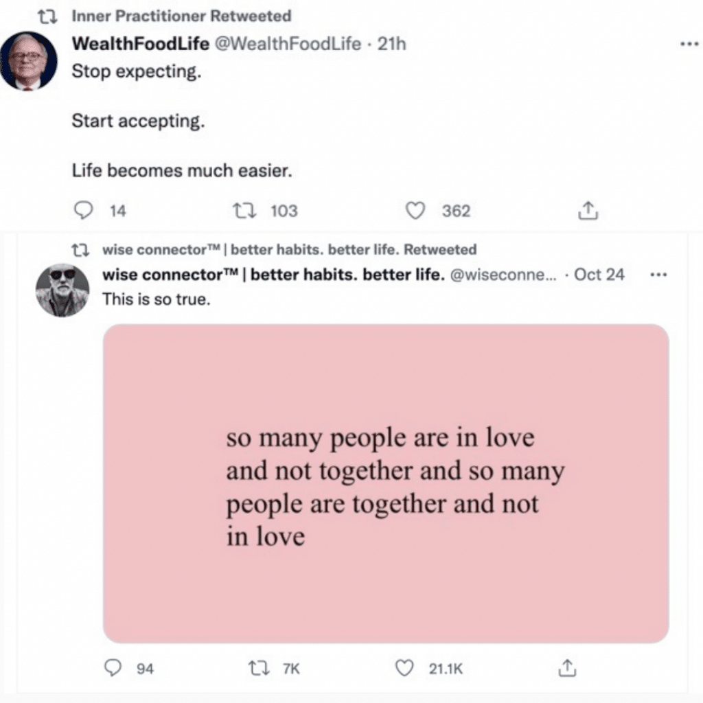 Twitter quotes on acceptance