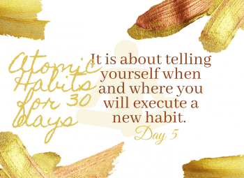 Daily read- atomic habits 5 2