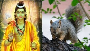 What was a squirrel’s contribution in building ram setu? 8