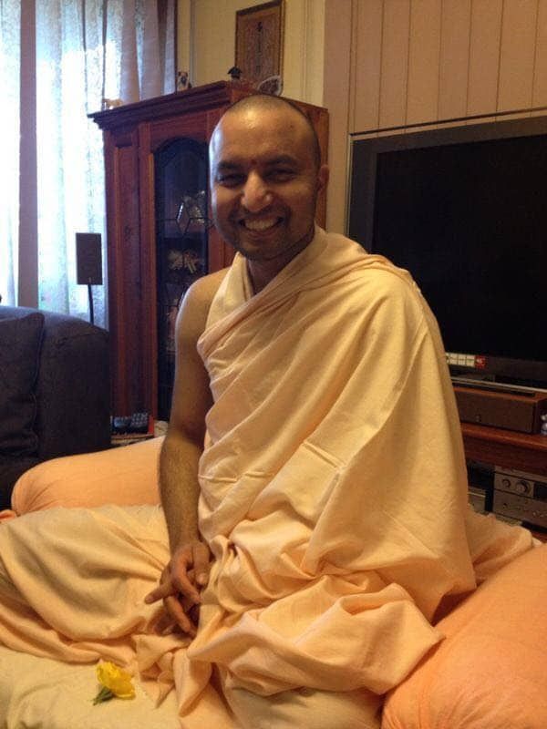 Swamiji taught me how to smile :) 1