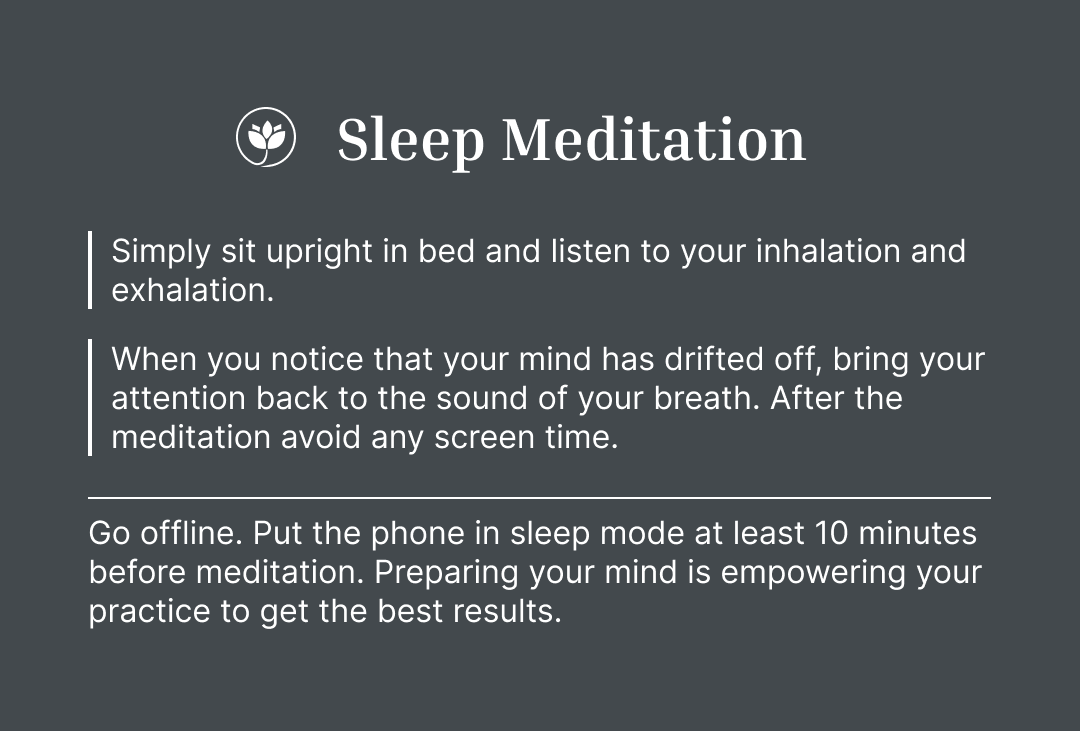 5 minutes night meditation discipline